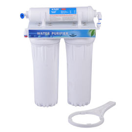 Filter Air Rumah Plastik, Filter Air Wadah Perumahan Putih Dua Tahap