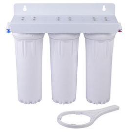 Filter Air Rumah Putih Warna Putih Tiga Tahap 7kg / cm2 Tekanan Maksimum